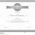 Certificate Template For Achievement, Appreciation Stock Within Commemorative Certificate Template