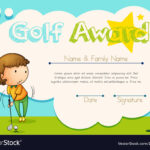 Certificate Template For Golf Award Throughout Golf Certificate Template Free