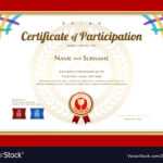 Certificate Template In Basketball Sport Theme Vector Image In Basketball Camp Certificate Template