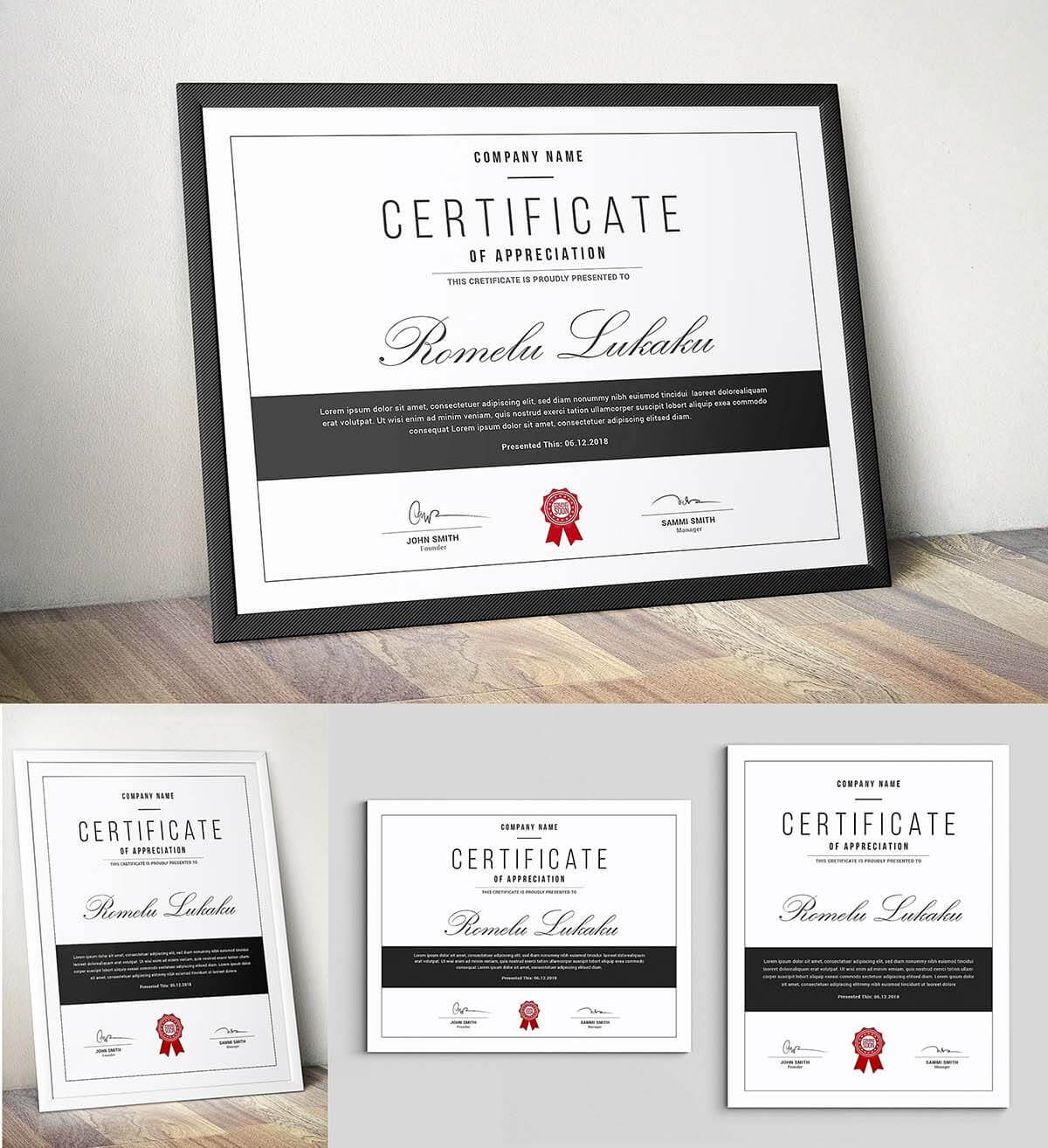 Certificate Template Psd Free Download In Mock Certificate Pertaining To Mock Certificate Template