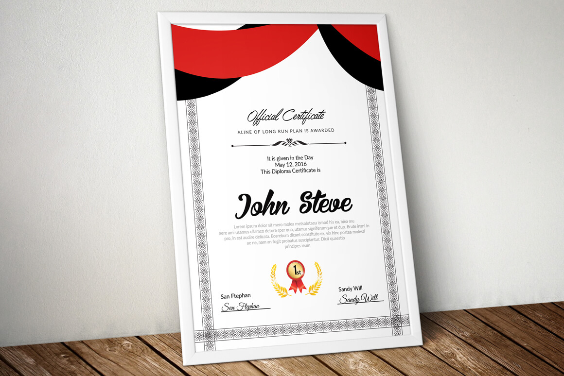 Certificate Template – Vsual For Indesign Certificate Template