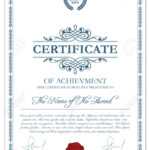 Certificate Template With Guilloche Elements. Blue Diploma Border.. With Regard To Validation Certificate Template