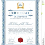 Certificate Template With Guilloche Elements. Stock Vector Pertaining To Validation Certificate Template