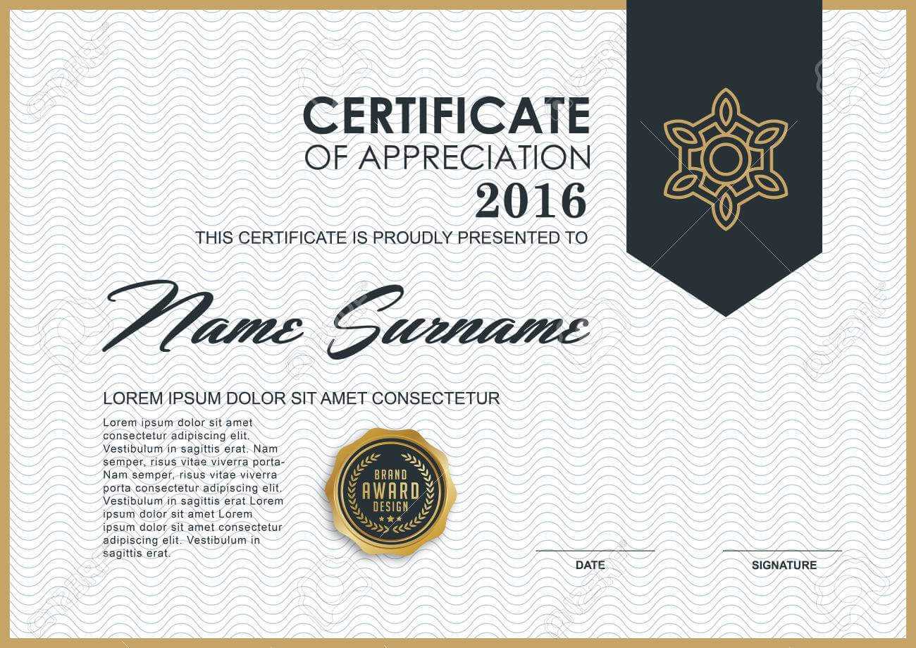 Certificate Template With Luxury And Modern Pattern,, Qualification.. Regarding Qualification Certificate Template