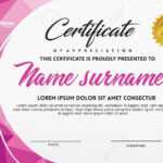 Certificate Template With Polygonal Style And Modern Pattern.. In Workshop Certificate Template