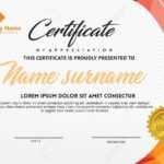 Certificate Template With Polygonal Style And Modern Pattern.. Inside Workshop Certificate Template