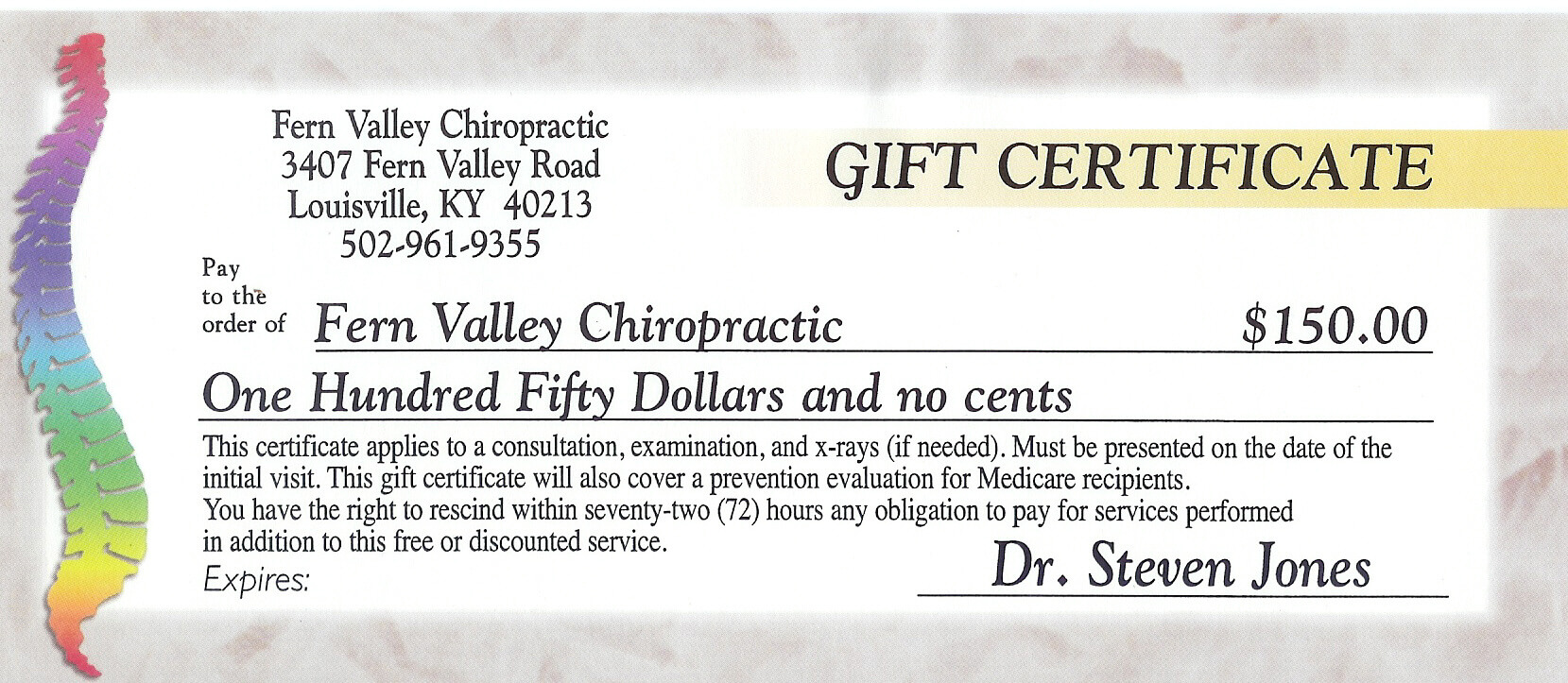 Certificate Templates: Chiropractic Gift Certificate Intended For Chiropractic Travel Card Template
