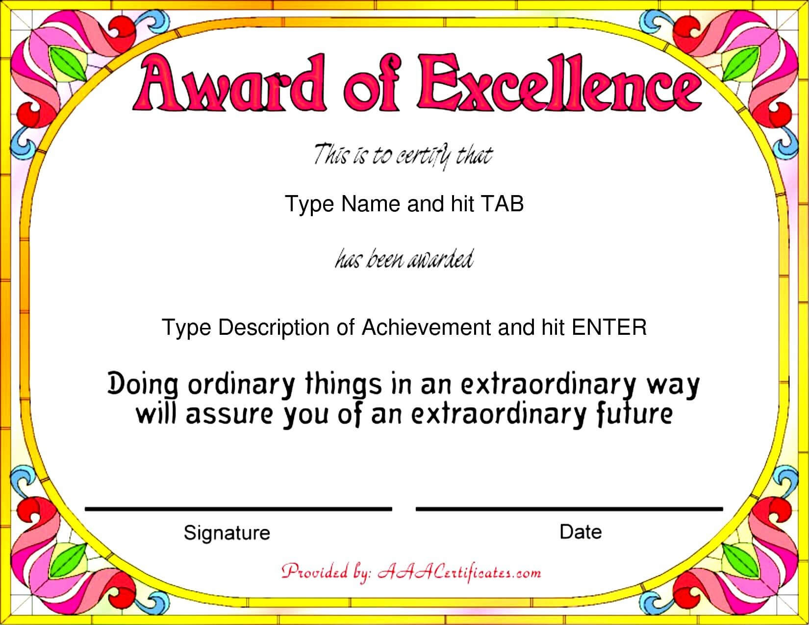 Certificate Templates Funny Filename | Elsik Blue Cetane Within Free Funny Award Certificate Templates For Word