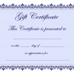 Certificate Templates | Gift Certificate Template Free – Pdf Within Generic Certificate Template