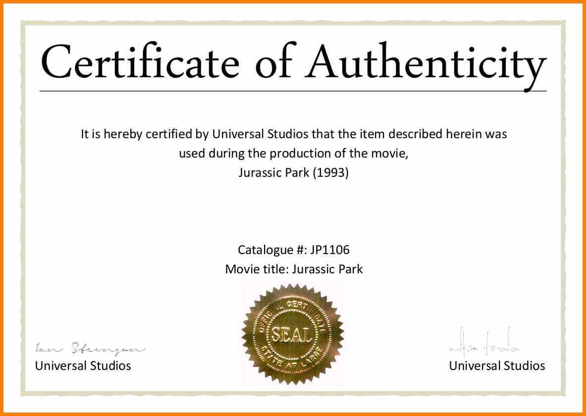 Certificates Of Authenticity Templates Filename | Fabulous Intended For Certificate Of Authenticity Template