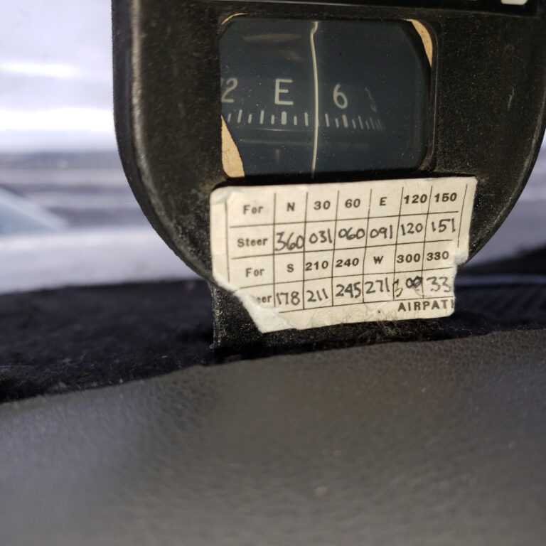 Compass Deviation Card Template