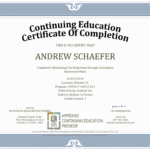 Ceu Certificate Of Completion Template Sample Inside Continuing Education Certificate Template