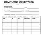 Chapter 8: Crime Scene Management – Introduction To Criminal For Crime Scene Report Template