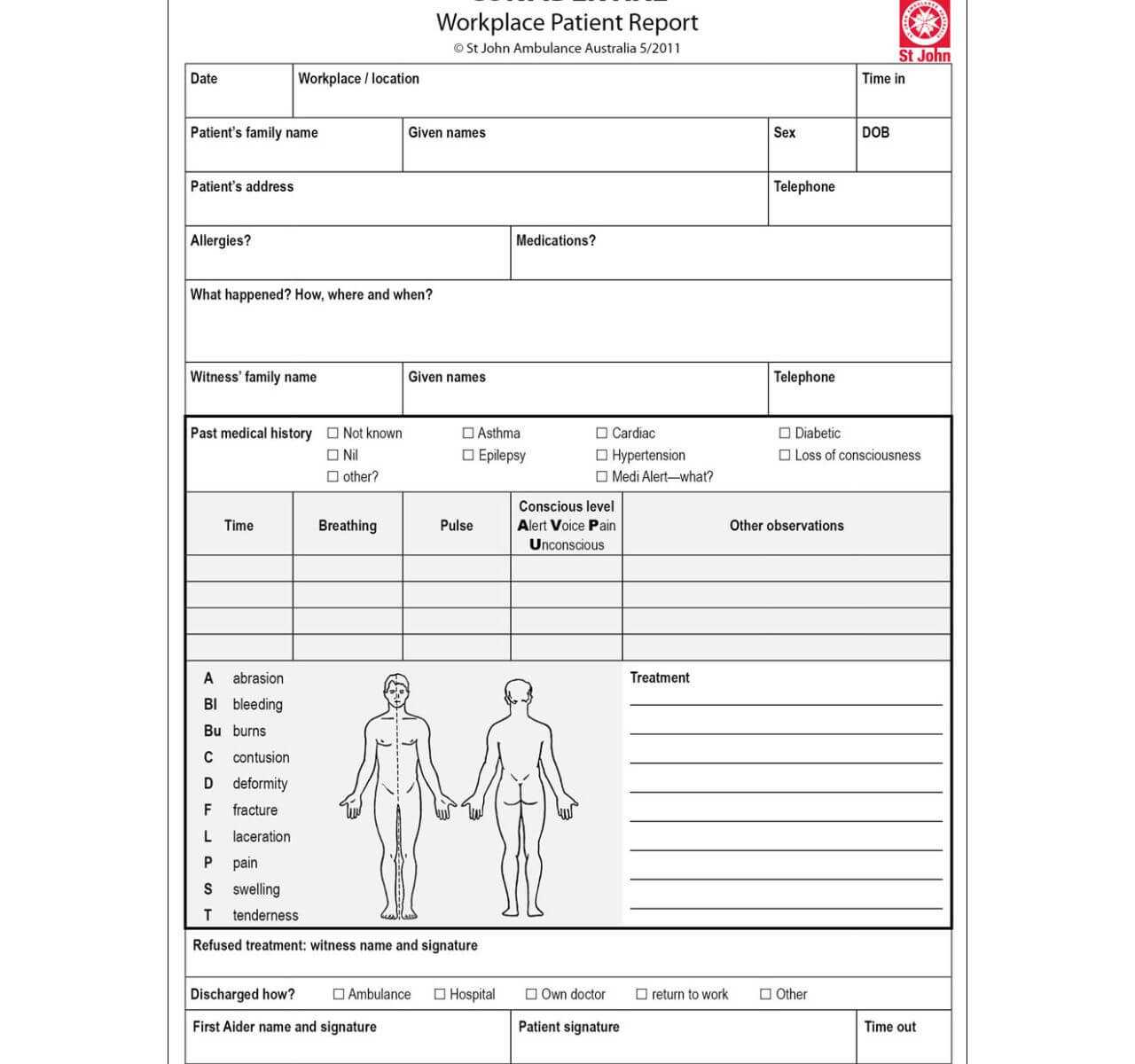 Chart Patient Care Report – Bedowntowndaytona Throughout Patient Care Report Template