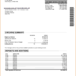 Chase Bank Statement Online Template | Best Template With Blank Bank Statement Template Download