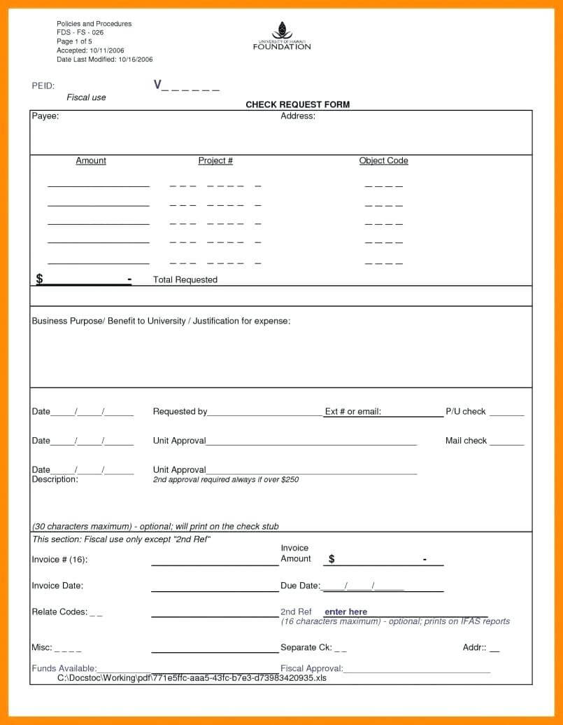 Check Request Form Template Excel 7 – Fabulous Florida Keys Pertaining To Check Request Template Word
