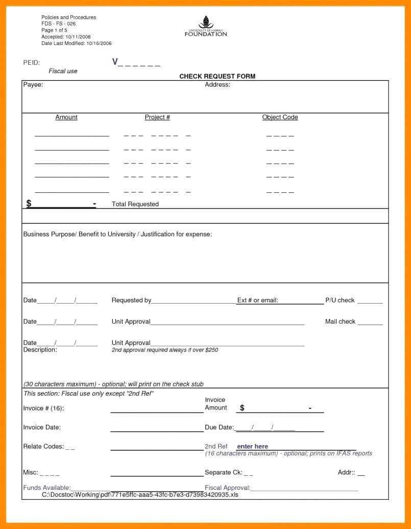 Check Request Form Template Excel 7 – Fabulous Florida Keys Pertaining To Check Request Template Word