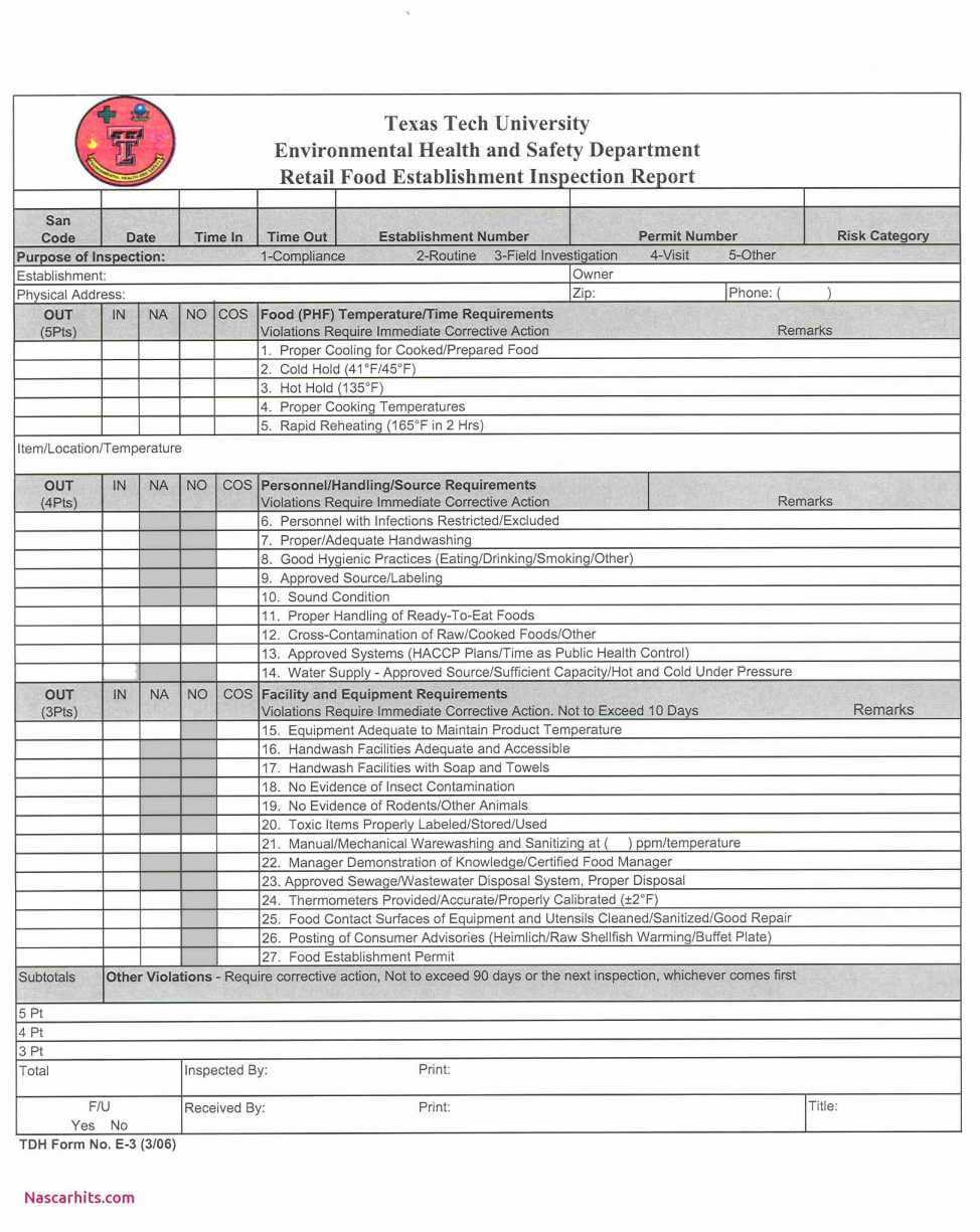 Checklist Pest Control Inspection Report Template Examples With Pest Control Report Template