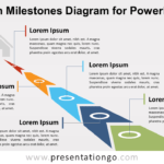 Chevron Milestones Diagram For Powerpoint – Presentationgo Intended For Powerpoint Chevron Template