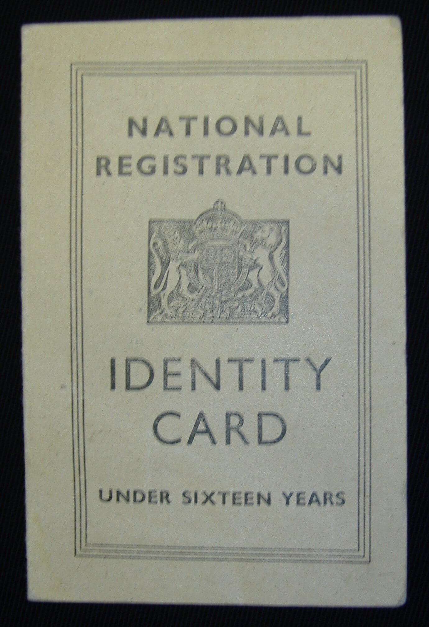 Child's Identity Card: Nen Gallery For World War 2 Identity Card Template