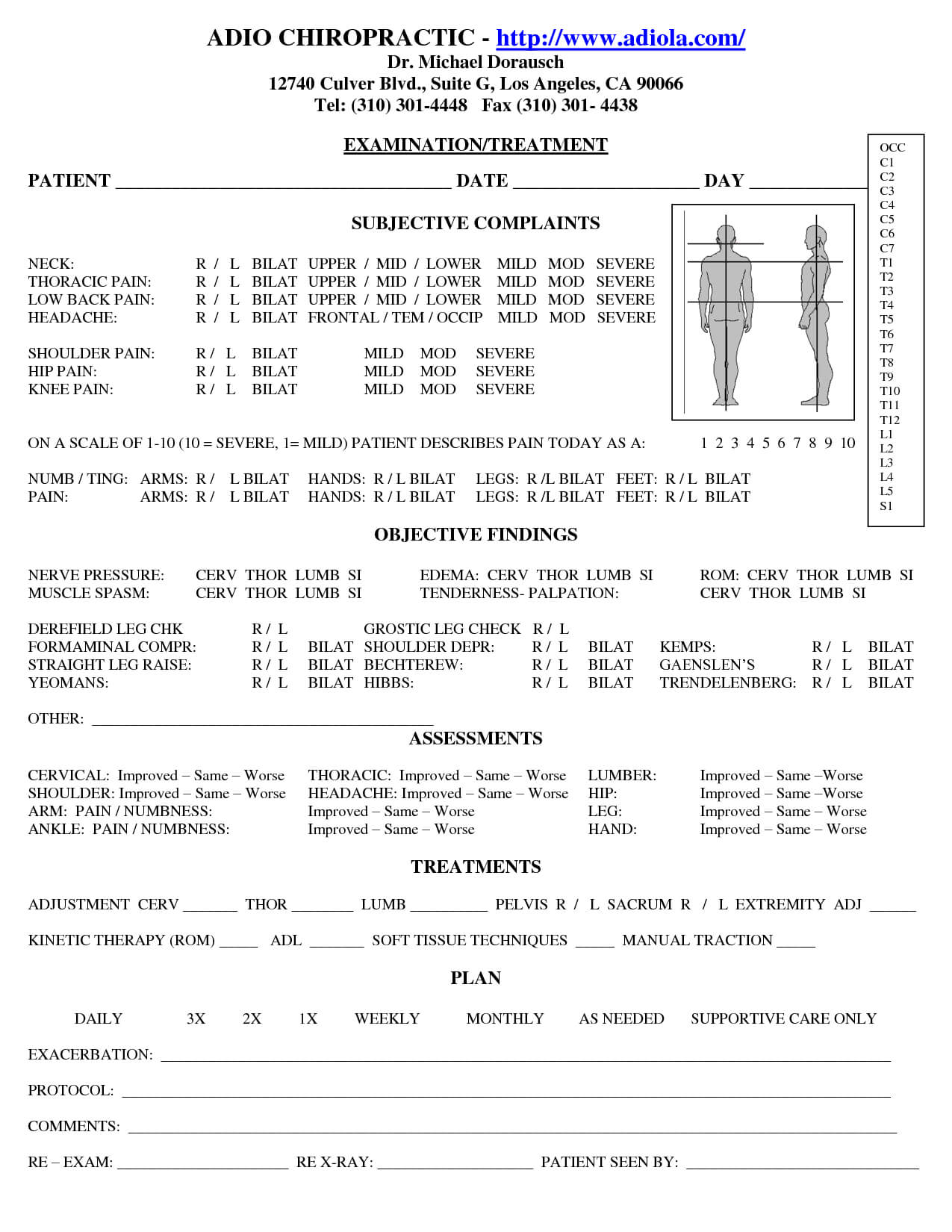 Chiropractic Progress Report Template Form Soap Notes Ress Throughout Soap Report Template