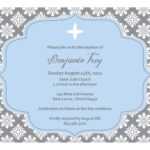 Christening Invitation Blank Template | Baptism Invitations For Blank Christening Invitation Templates