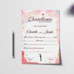 Christian Marriage Certificate Template Intended For Christian Certificate Template