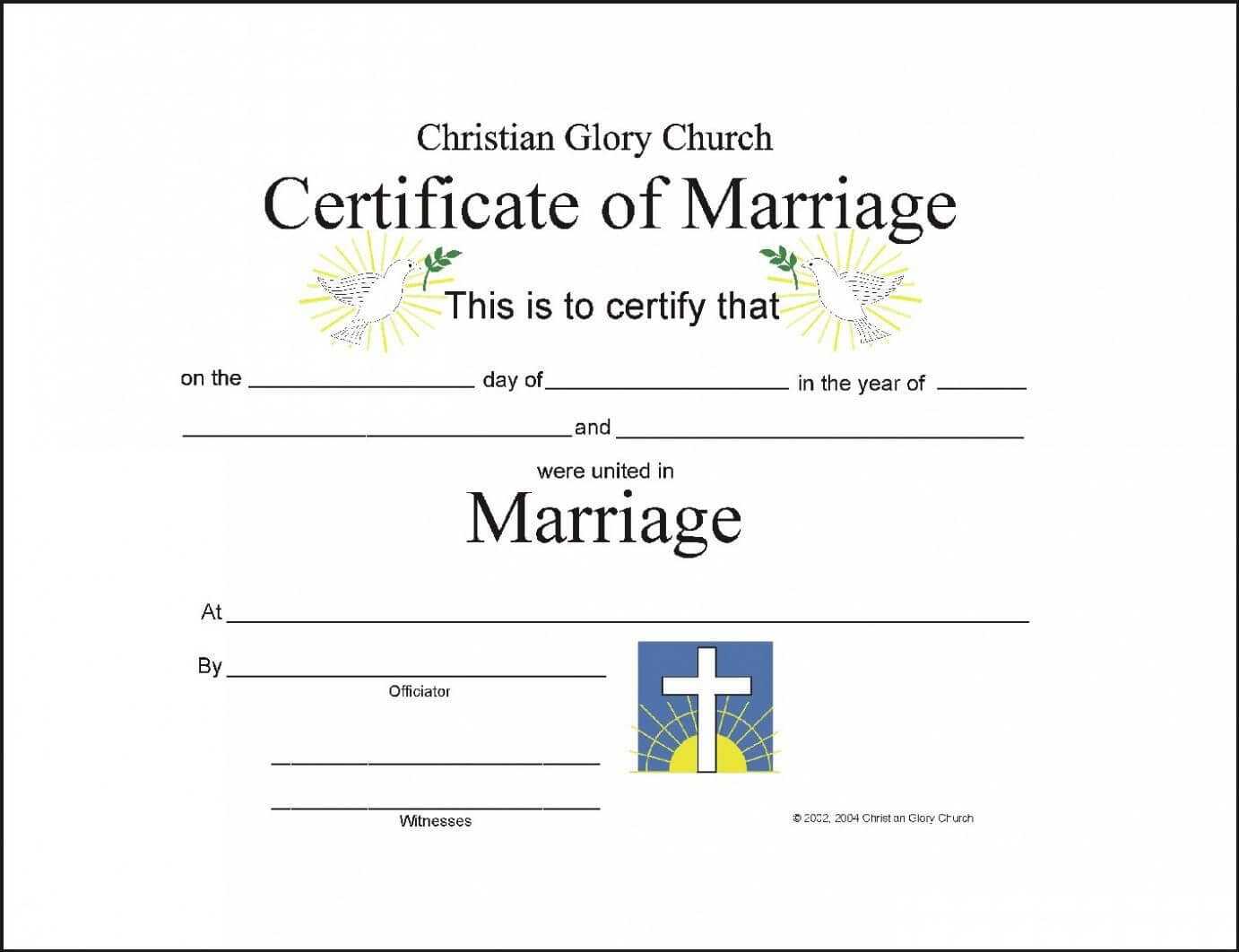 Christian Wedding Certificate Sample - Google Search Within Christian Certificate Template