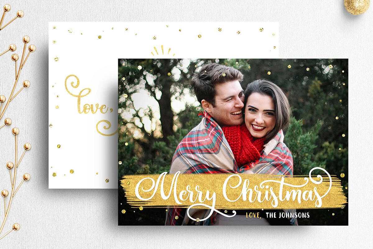 Christmas Card Template For Photographer | 007 With Holiday Card Templates For Photographers