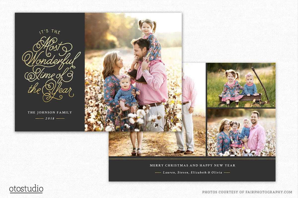 Christmas Card Template For Photographers Cc243 Intended For Holiday Card Templates For Photographers