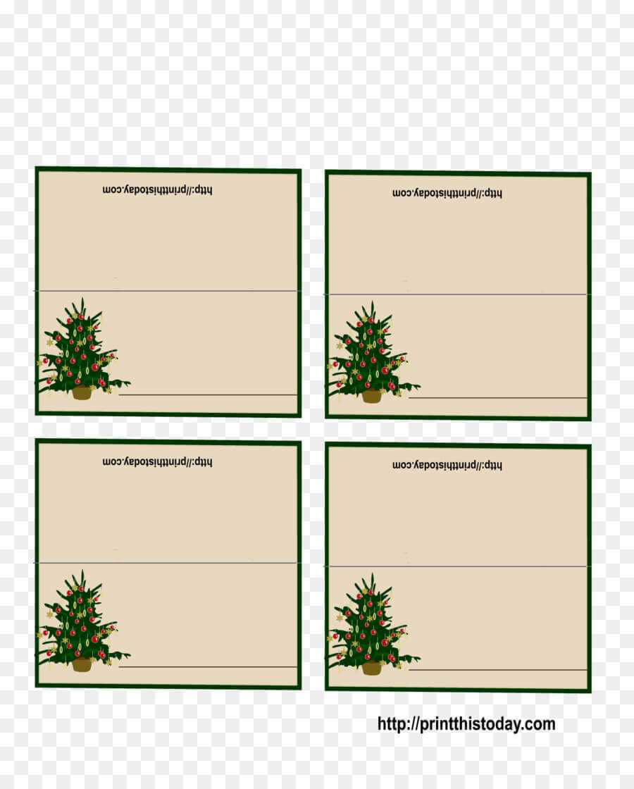 Christmas Card Template Png Download – 1275*1575 – Free With Table Place Card Template Free Download