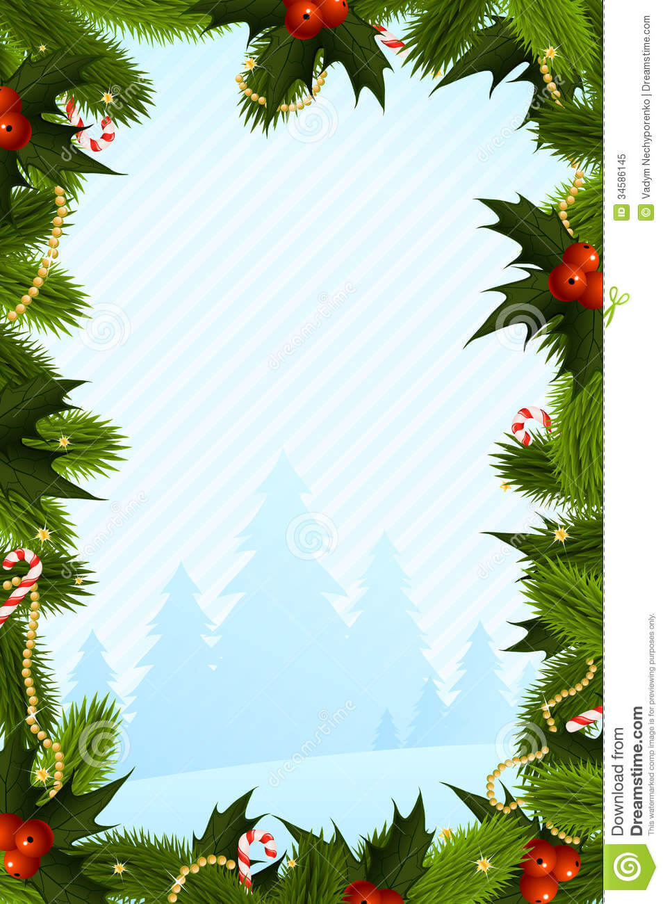 Christmas Card Template Stock Vector. Illustration Of Shape Intended For Blank Christmas Card Templates Free