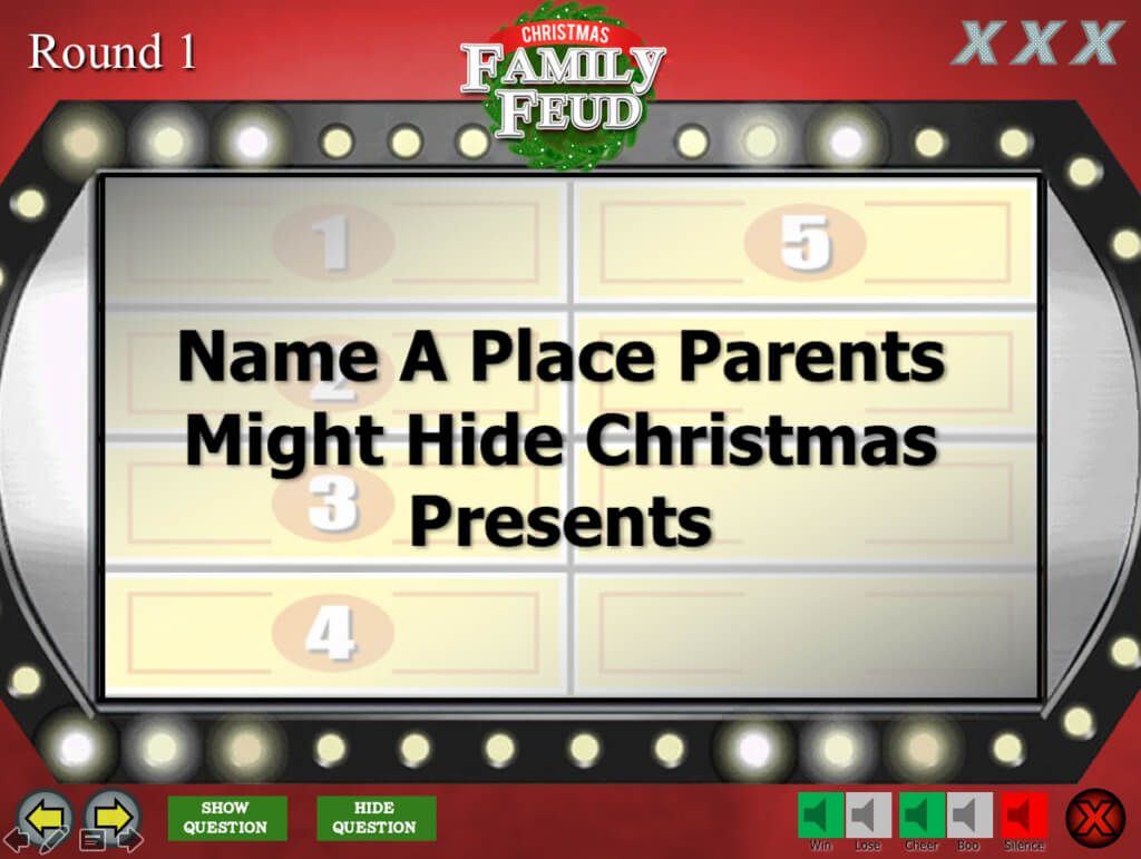 Christmas Family Feud Trivia Powerpoint Game – Mac And Pc Intended For Family Feud Powerpoint Template With Sound