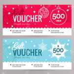 Christmas Gift Voucher Coupon Discount. Gift Certificate Template.. With Regard To Merry Christmas Gift Certificate Templates