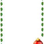 Christmas Holly Border Page Public Domain Clip Art Image With Christmas Border Word Template