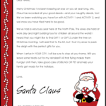 Christmas Letter Borders And Templates Letter Templates Inside Letter From Santa Template Word