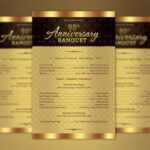 Church Anniversary One Sheet Program Template On Behance Regarding Church Program Templates Word