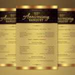 Church Anniversary One Sheet Program Template On Behance Regarding Church Program Templates Word