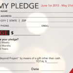 Church Pledge Form Template Hausn3Uc | Capital Campaign Within Church Pledge Card Template