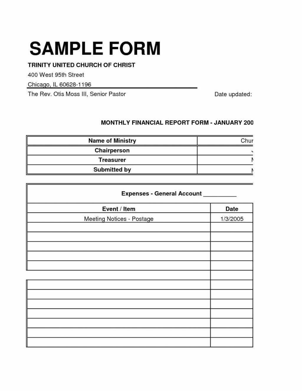 Church Report Template Sda Treasurer Example Ministry Annual With Annual Financial Report Template Word