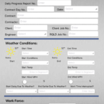 Civil Engineering Daily Progress Report Example Form On The for Engineering Progress Report Template