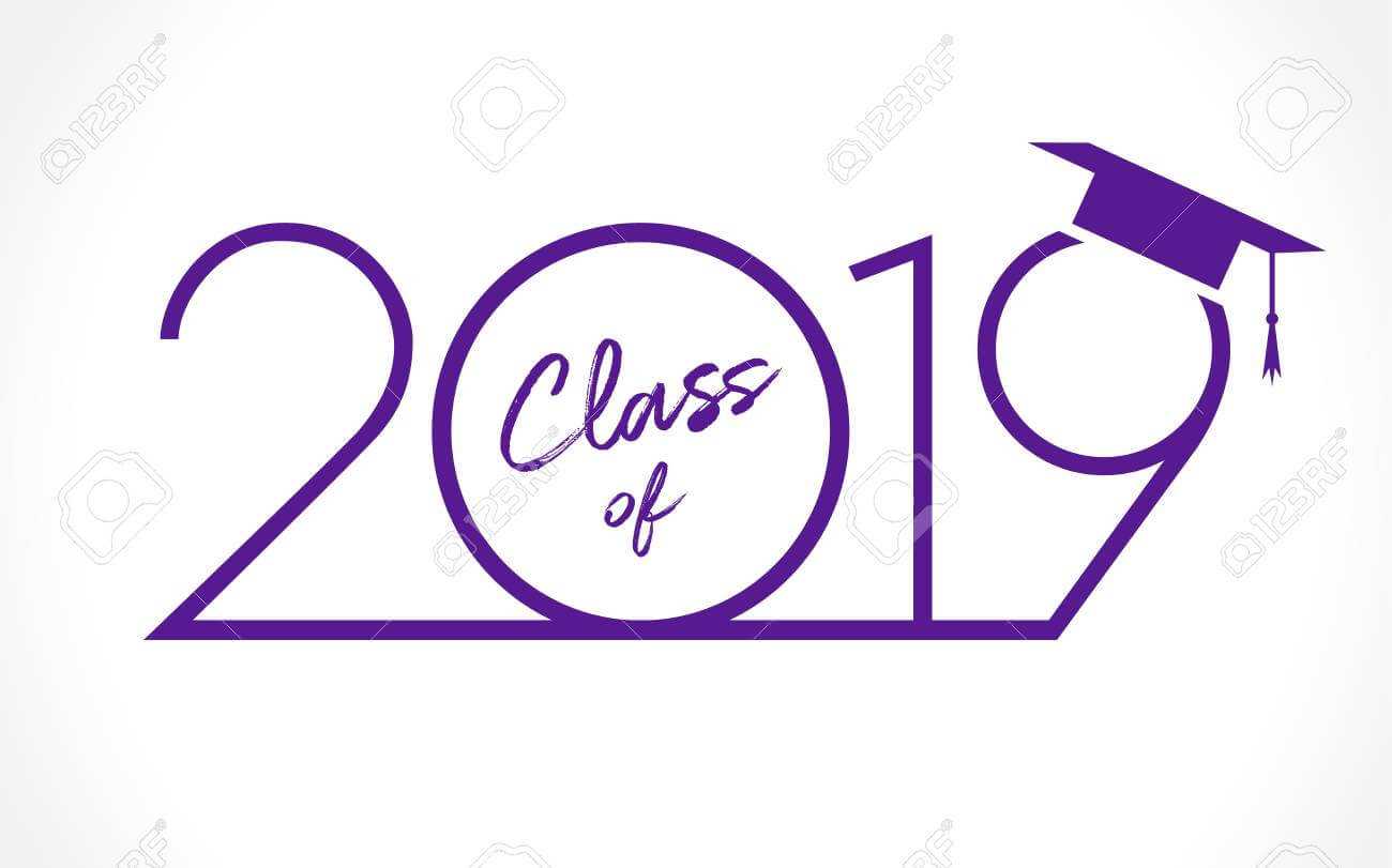 Class Of 20 19 Year Graduation Banner, Awards Concept. T Shirt.. Pertaining To Graduation Banner Template