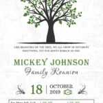 Classic Family Reunion Invitation Template Within Reunion Invitation Card Templates