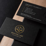 Classic Modern Black Duplex Attorney Business Card Template within Lawyer Business Cards Templates