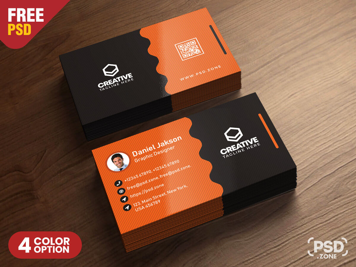 Clean Business Card Psd Templatespsd Zone On Dribbble Inside Visiting Card Templates For Photoshop
