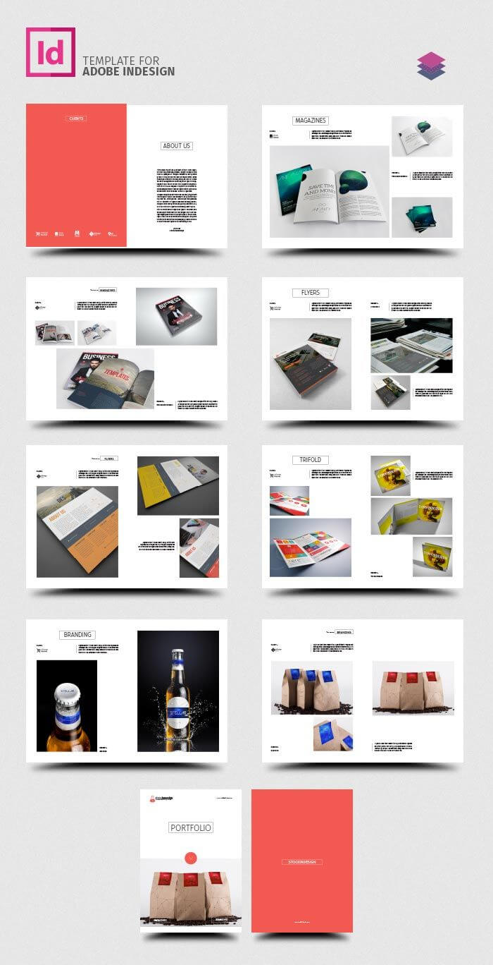 Clean Product Catalog | Catalog Ideas | Catalog Design For Product Brochure Template Free