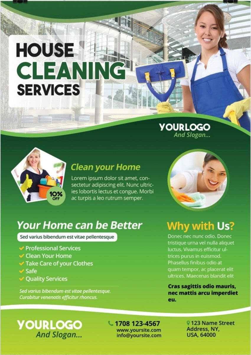 Cleaning Services – Download Free Psd Flyer Template | Free Within Cleaning Brochure Templates Free