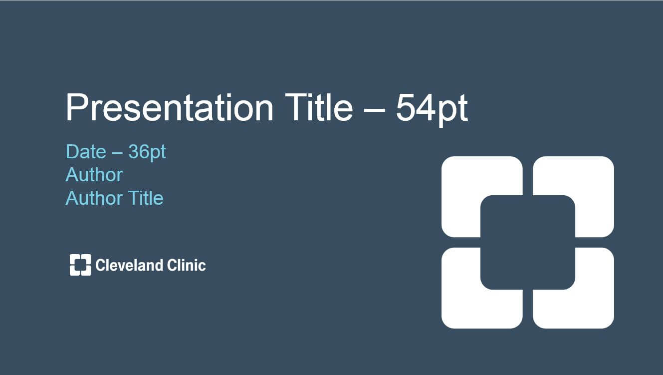 Cleveland Clinic Powerpoint Template « Cleveland Clinic Onbrand Regarding Radiology Powerpoint Template
