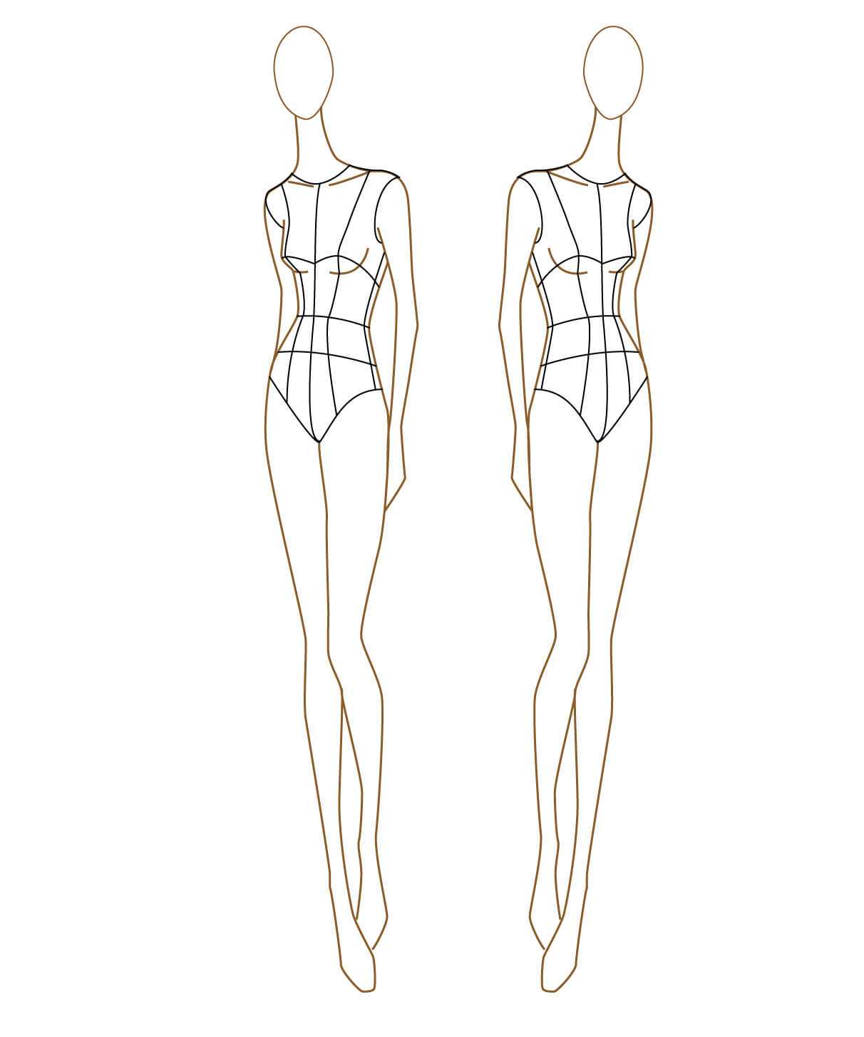 Clothing Model Sketch At Paintingvalley | Explore Regarding Blank Model Sketch Template