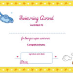 Collection Of Solutions For Swimming Certificate Templates Throughout Free Swimming Certificate Templates